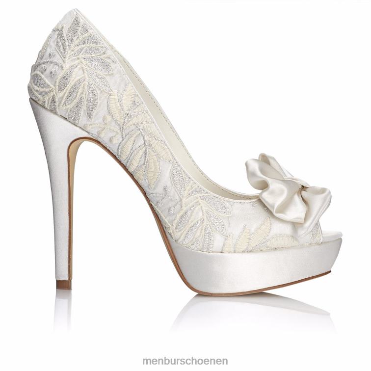 wit bruids schoen 64N062444 flora vrouwen Menbur