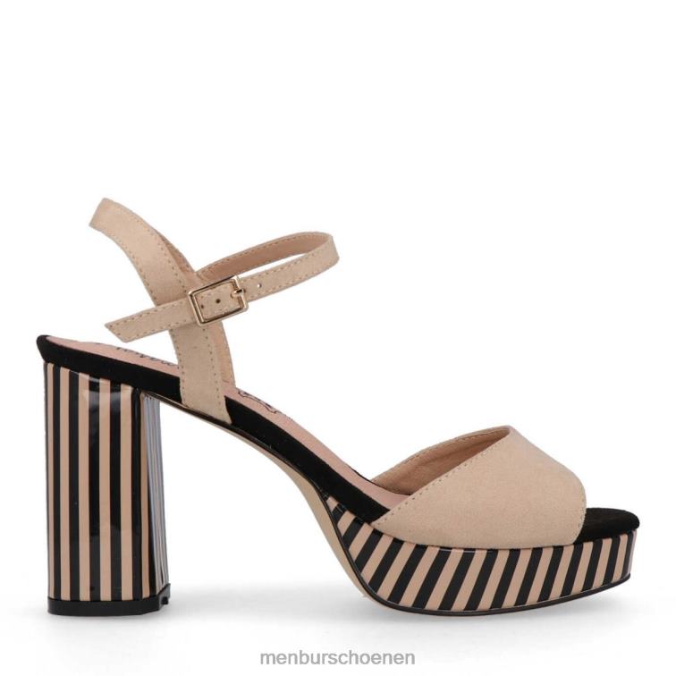 beige casual chique schoen 64N063299 aunede vrouwen Menbur