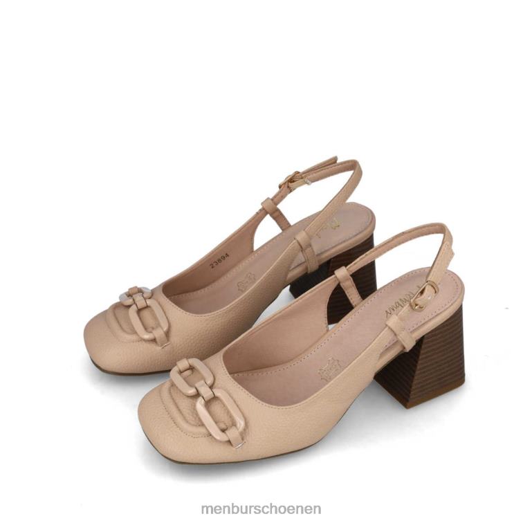 beige casual chique schoen 64N063470 sextanen vrouwen Menbur
