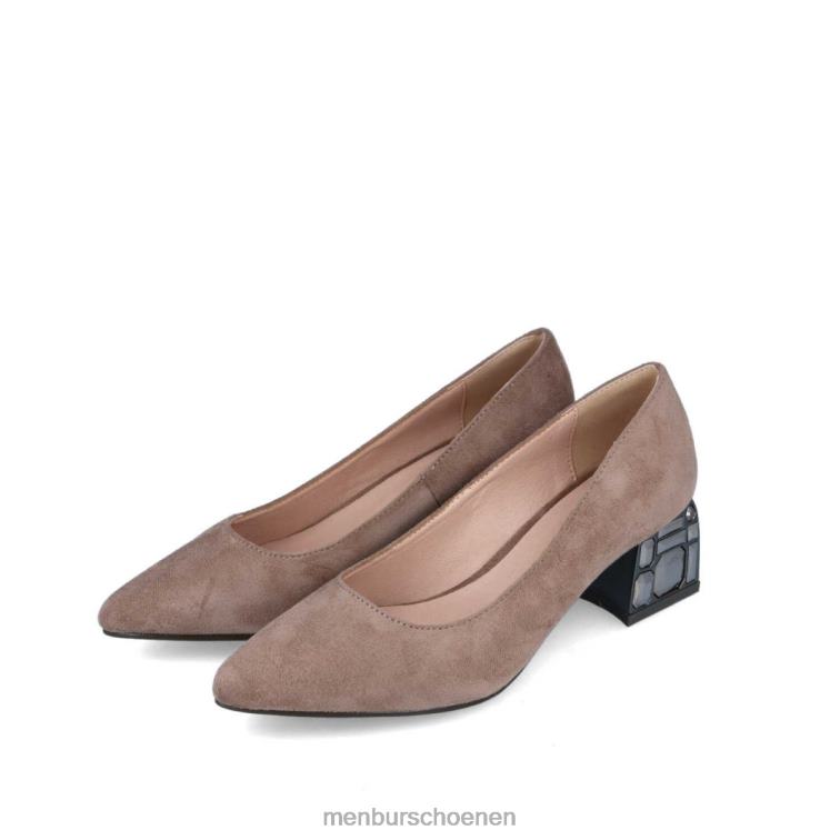 bruin casual chique schoen 64N063358 carpinon vrouwen Menbur