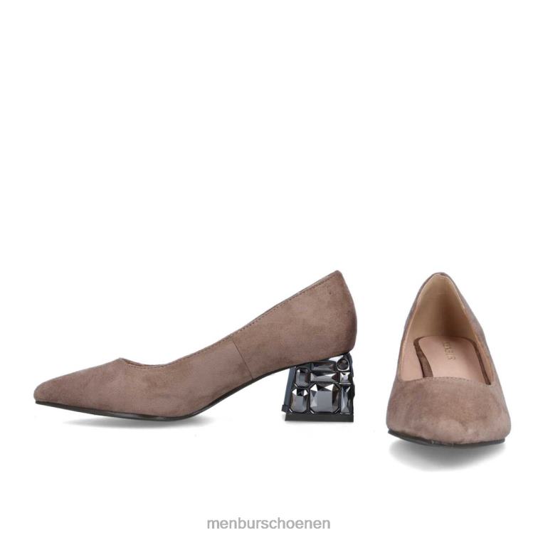bruin casual chique schoen 64N063358 carpinon vrouwen Menbur