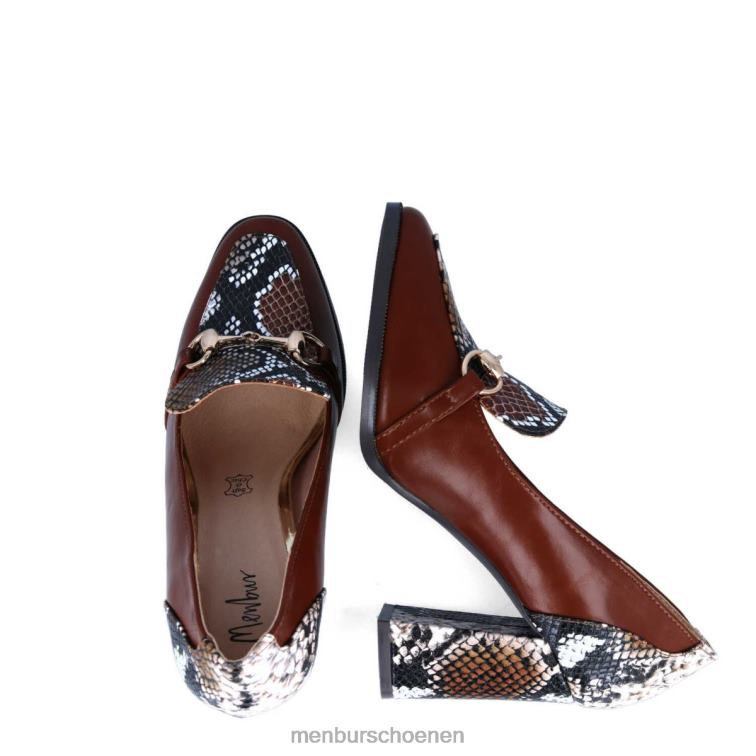 bruin casual chique schoen 64N063399 lupiia vrouwen Menbur