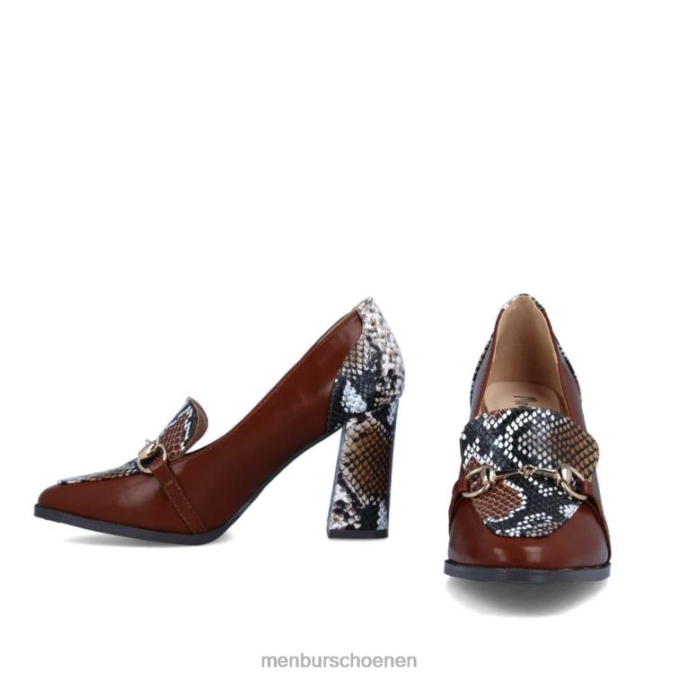 bruin casual chique schoen 64N063399 lupiia vrouwen Menbur