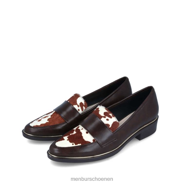 bruin casual chique schoen 64N063599 capodimonte vrouwen Menbur