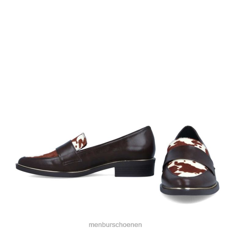 bruin casual chique schoen 64N063599 capodimonte vrouwen Menbur