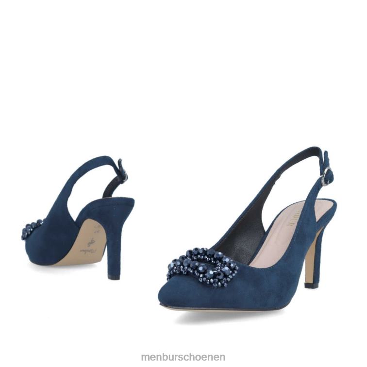 donkerblauw casual chique schoen 64N063518 antronapiana vrouwen Menbur