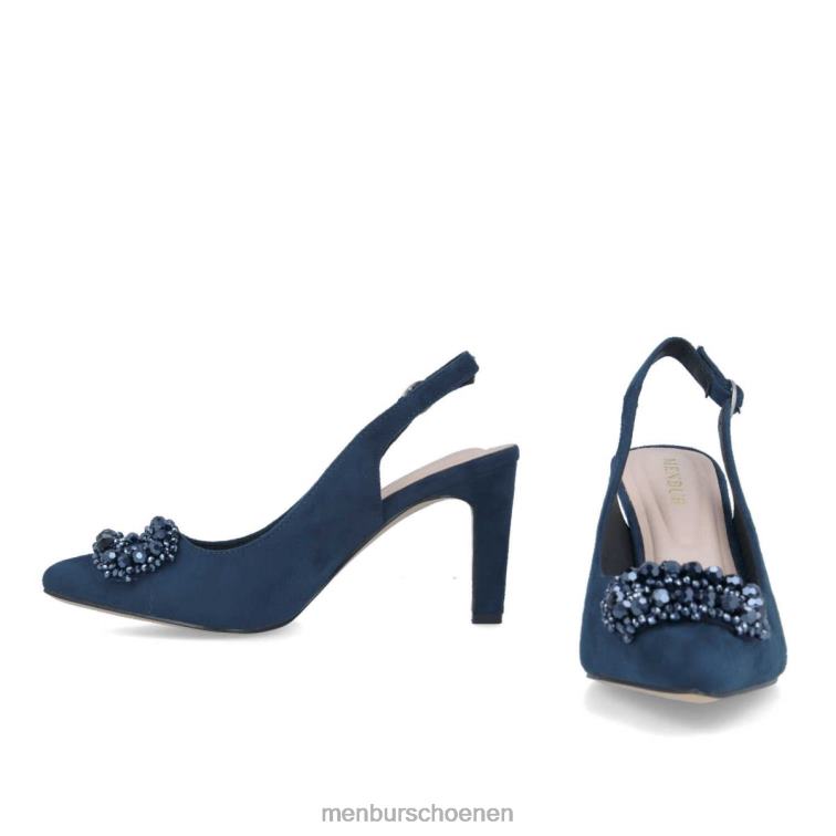 donkerblauw casual chique schoen 64N063518 antronapiana vrouwen Menbur