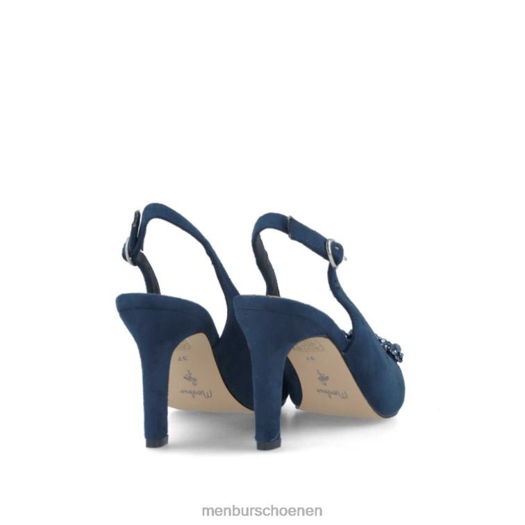 donkerblauw casual chique schoen 64N063518 antronapiana vrouwen Menbur