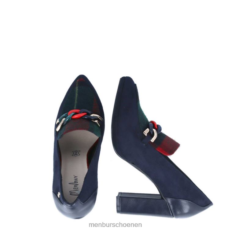 donkerblauw casual chique schoen 64N06405 cameo vrouwen Menbur