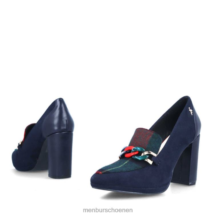 donkerblauw casual chique schoen 64N06405 cameo vrouwen Menbur
