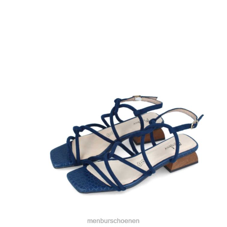 donkerblauw casual chique schoen 64N06481 capiton vrouwen Menbur