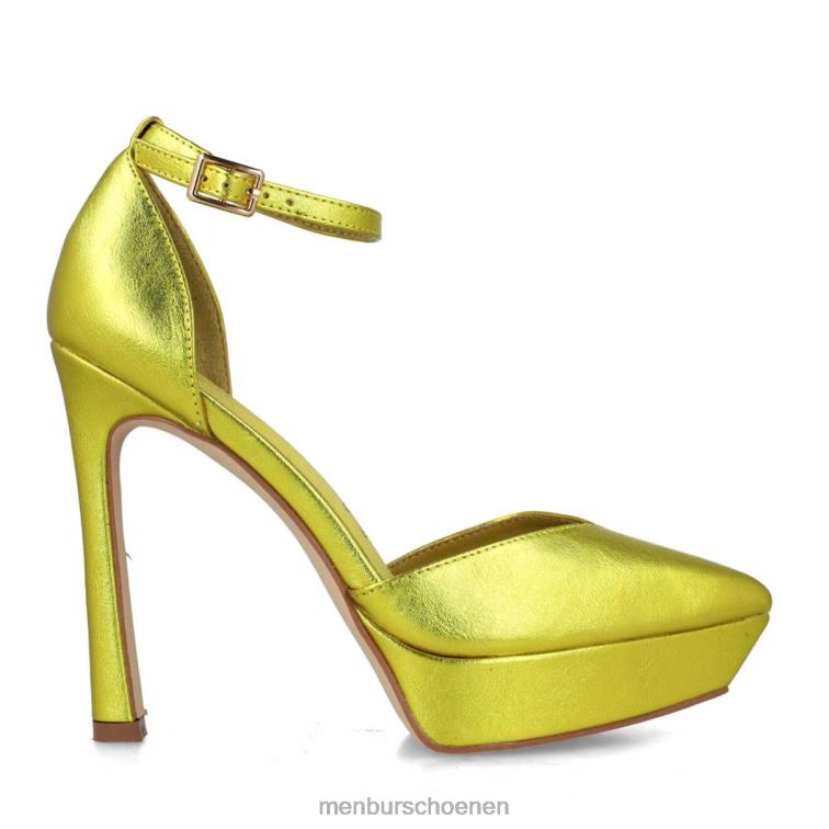 geel casual chique schoen 64N062998 driehoek vrouwen Menbur