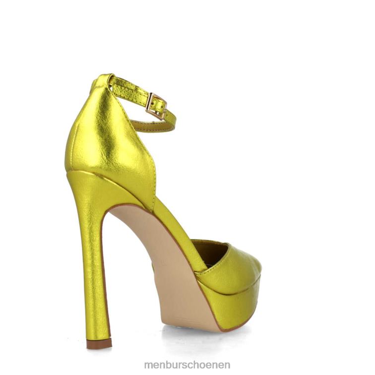 geel casual chique schoen 64N062998 driehoek vrouwen Menbur
