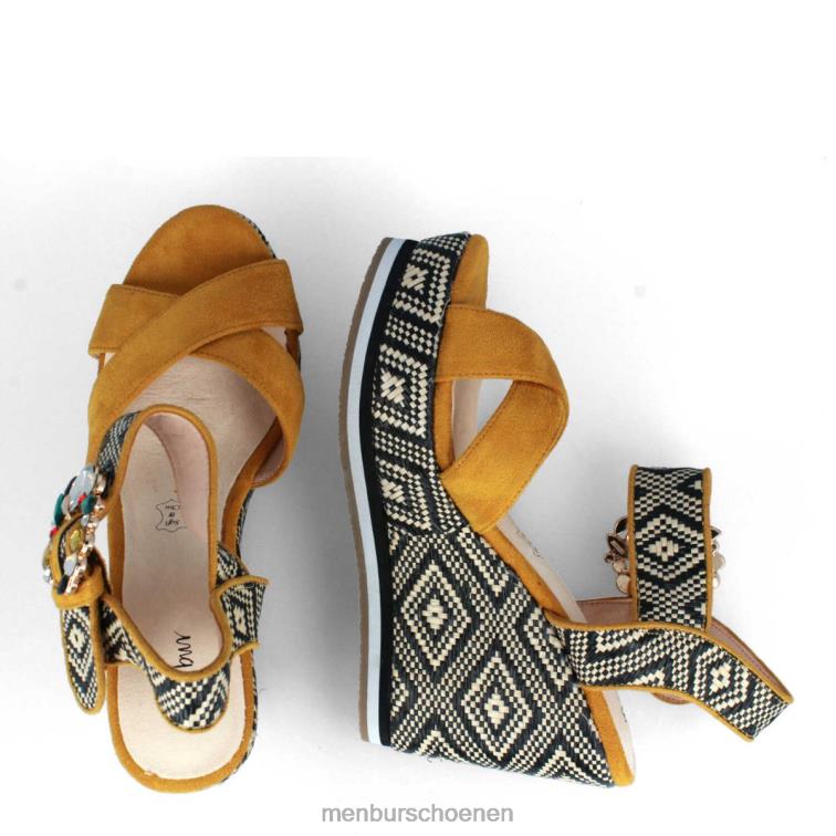 geel casual chique schoen 64N063193 castello vrouwen Menbur