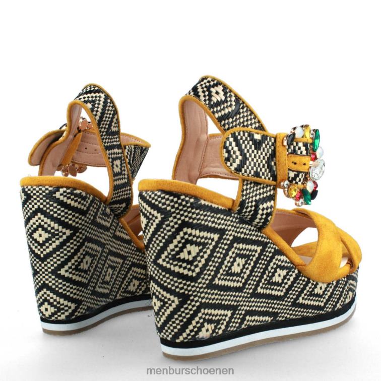 geel casual chique schoen 64N063193 castello vrouwen Menbur