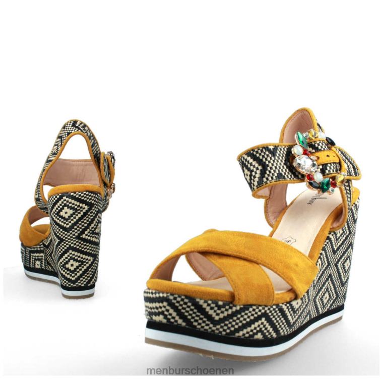 geel casual chique schoen 64N063193 castello vrouwen Menbur