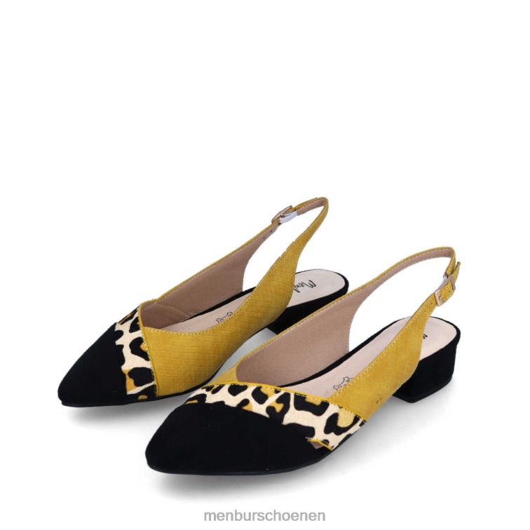 geel casual chique schoen 64N063582 bersano vrouwen Menbur