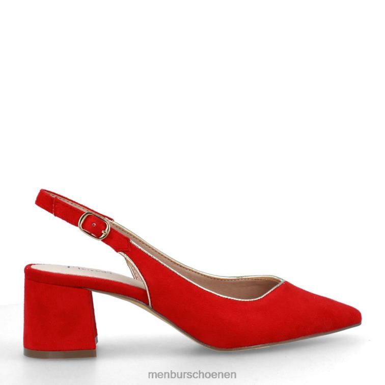 rood casual chique schoen 64N06228 beinasco vrouwen Menbur