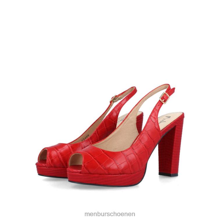 rood casual chique schoen 64N063203 kamp vrouwen Menbur