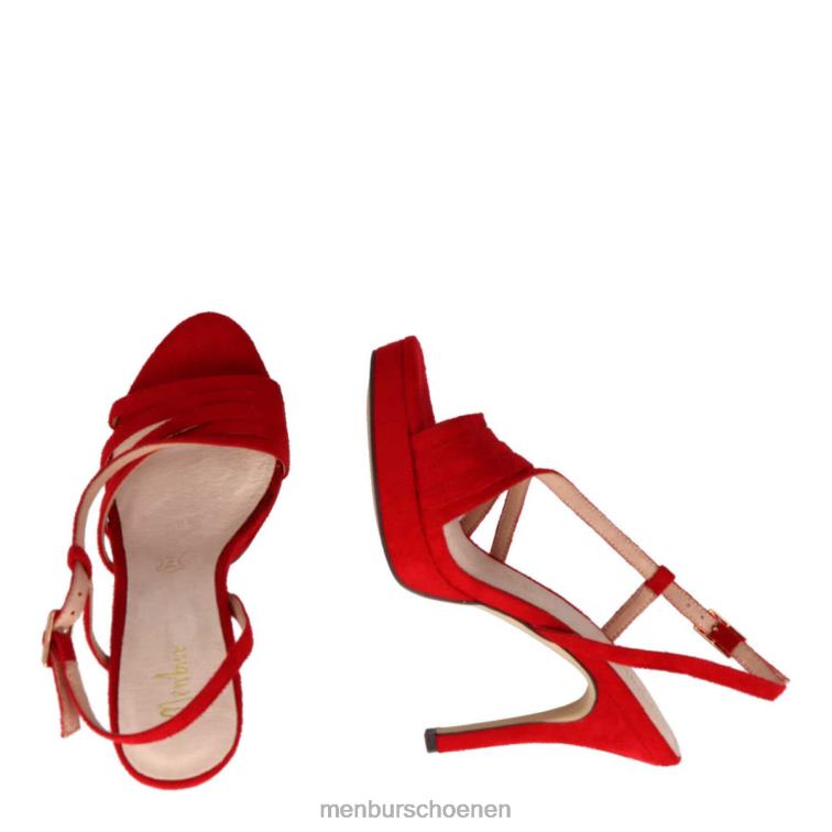 rood casual chique schoen 64N063236 bloot vrouwen Menbur