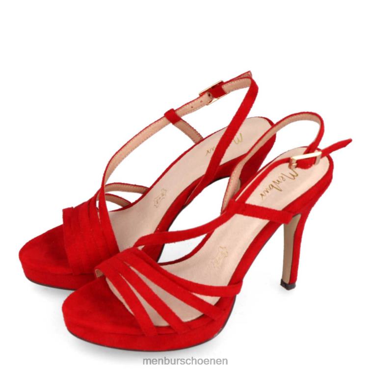 rood casual chique schoen 64N063236 bloot vrouwen Menbur