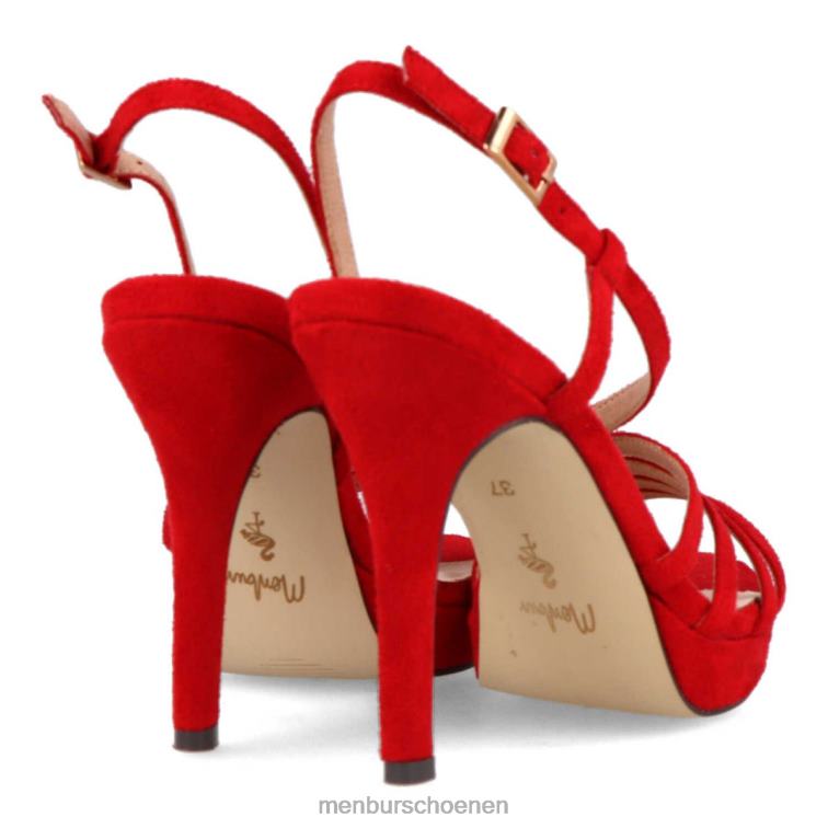 rood casual chique schoen 64N063236 bloot vrouwen Menbur