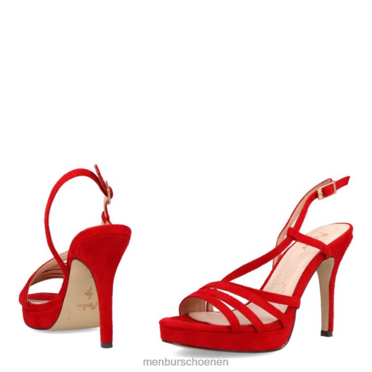 rood casual chique schoen 64N063236 bloot vrouwen Menbur