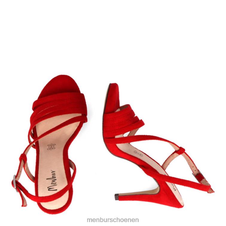 rood casual chique schoen 64N063236 bloot vrouwen Menbur