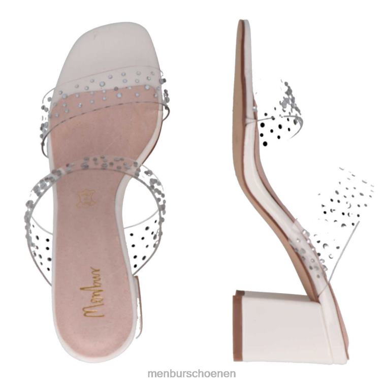 wit casual chique schoen 64N063641 Piemonte vrouwen Menbur