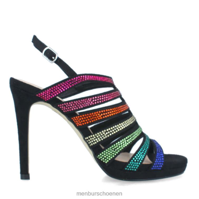 zwart casual chique schoen 64N06250 puglia vrouwen Menbur