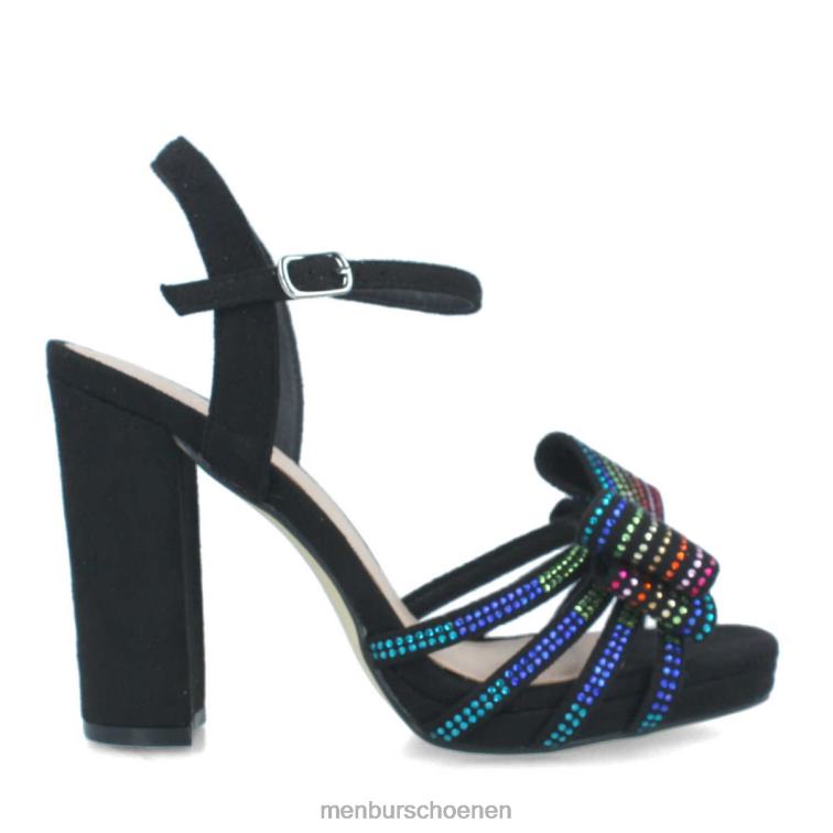 zwart casual chique schoen 64N06259 kapper vrouwen Menbur