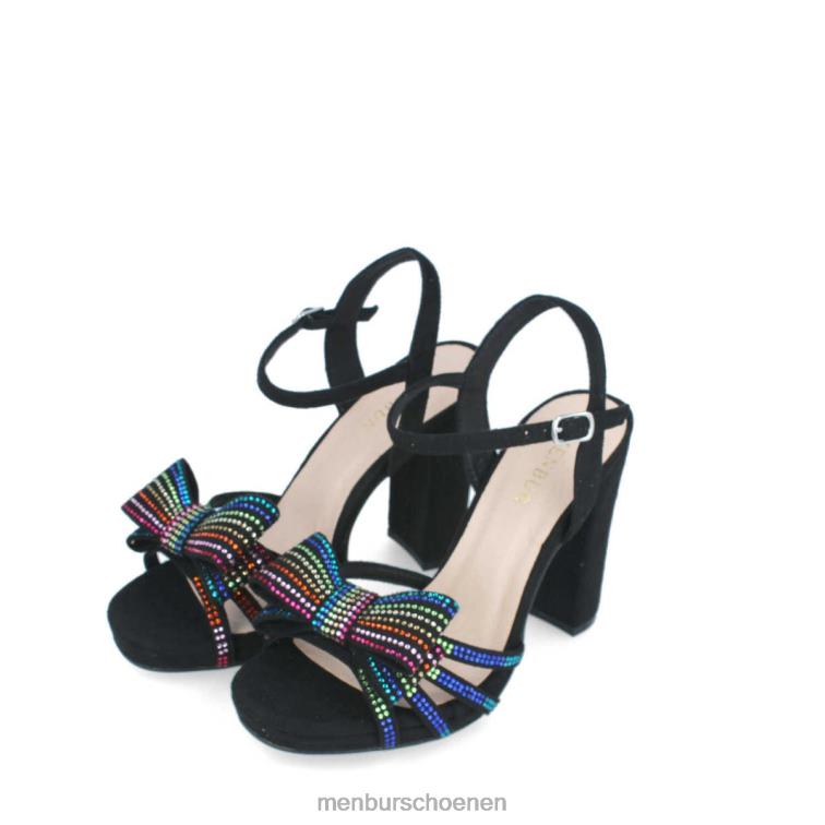 zwart casual chique schoen 64N06259 kapper vrouwen Menbur