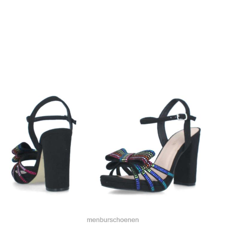 zwart casual chique schoen 64N06259 kapper vrouwen Menbur