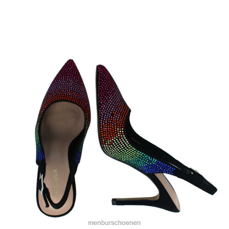 zwart casual chique schoen 64N06268 barbuglio vrouwen Menbur