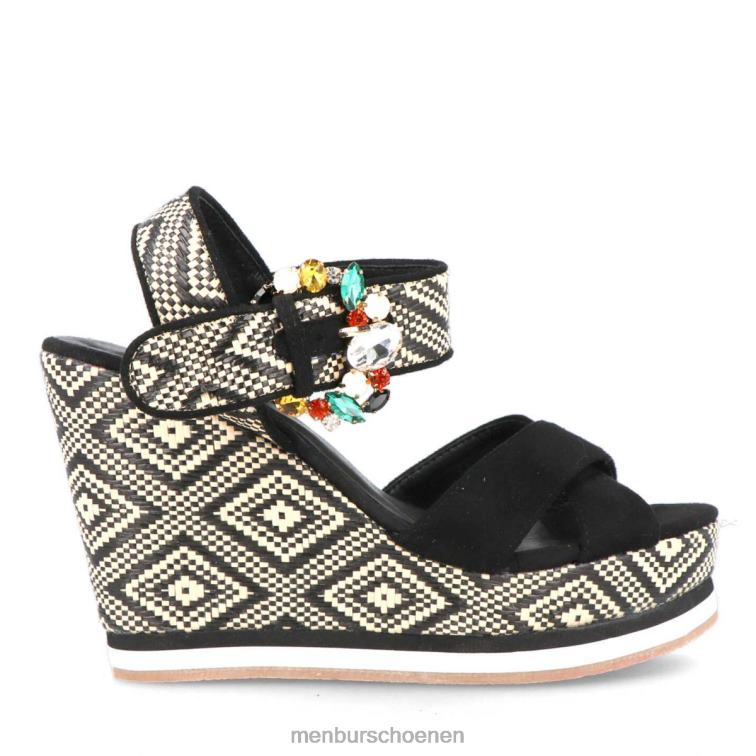 zwart casual chique schoen 64N06297 castello vrouwen Menbur