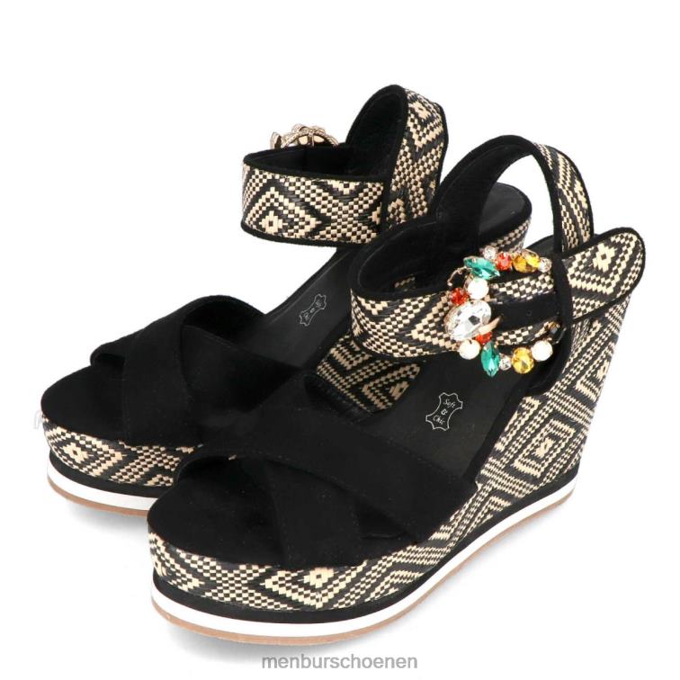 zwart casual chique schoen 64N06297 castello vrouwen Menbur