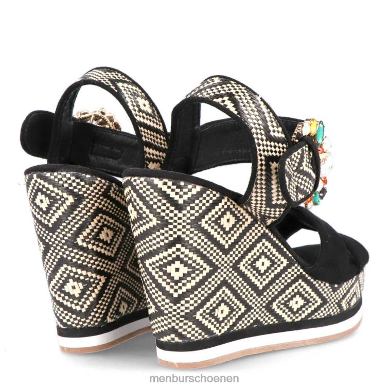 zwart casual chique schoen 64N06297 castello vrouwen Menbur