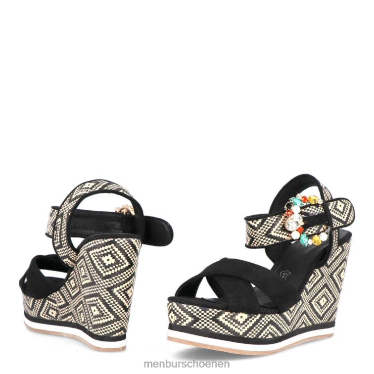 zwart casual chique schoen 64N06297 castello vrouwen Menbur