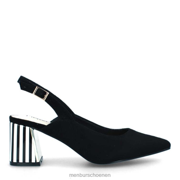 zwart casual chique schoen 64N063059 bonavicina vrouwen Menbur