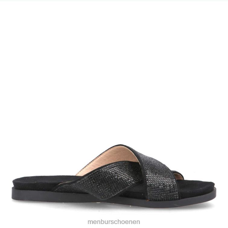 zwart casual chique schoen 64N063185 want nee vrouwen Menbur