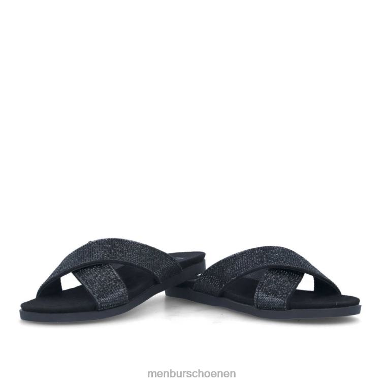 zwart casual chique schoen 64N063185 want nee vrouwen Menbur