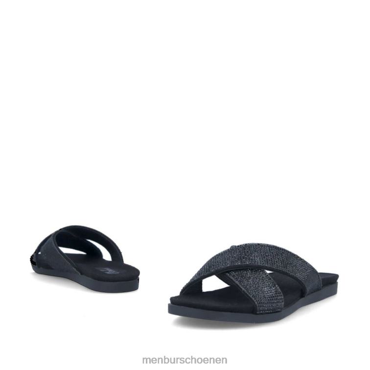 zwart casual chique schoen 64N063185 want nee vrouwen Menbur