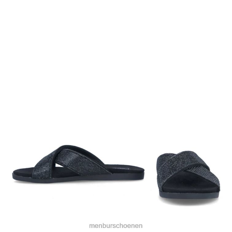 zwart casual chique schoen 64N063185 want nee vrouwen Menbur