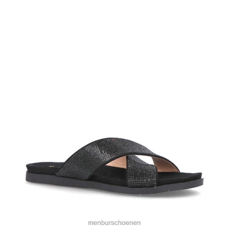 zwart casual chique schoen 64N063185 want nee vrouwen Menbur