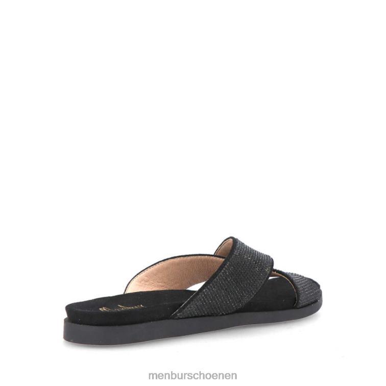 zwart casual chique schoen 64N063185 want nee vrouwen Menbur