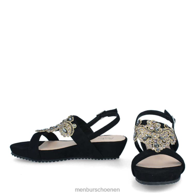 zwart casual chique schoen 64N06318 vellano vrouwen Menbur