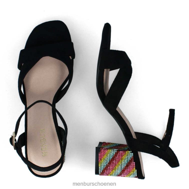 zwart casual chique schoen 64N063248 cremasco vrouwen Menbur