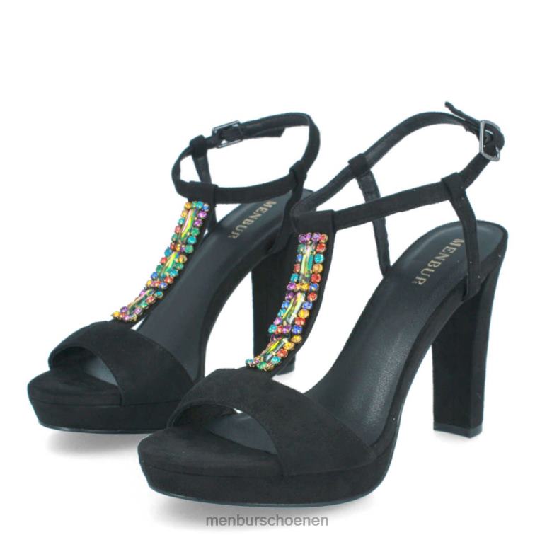 zwart casual chique schoen 64N06324 Arsie vrouwen Menbur