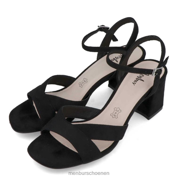 zwart casual chique schoen 64N063251 fineer vrouwen Menbur