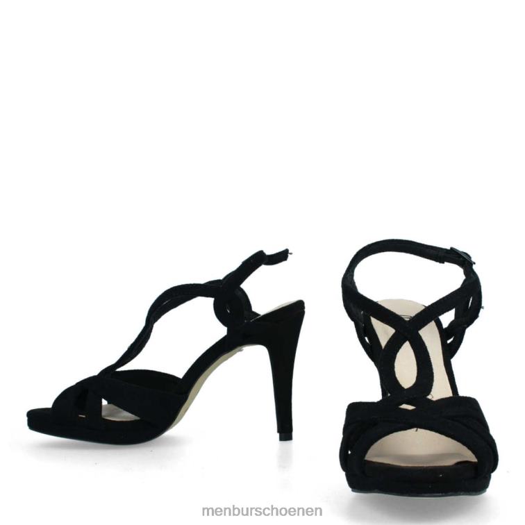 zwart casual chique schoen 64N063304 bordonaro vrouwen Menbur